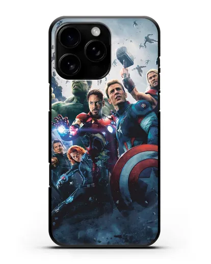 Чехол с иллюстрацией Мстители силиконовый для iPhone 16 Pro Max