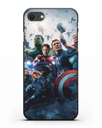 Чехол с иллюстрацией Мстители силиконовый для iPhone SE 2020