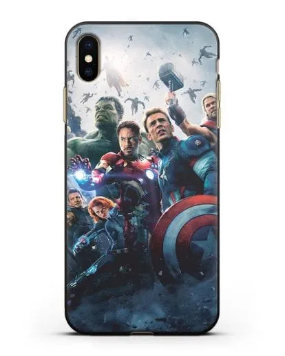 Чехол с иллюстрацией Мстители силиконовый для iPhone XS Max