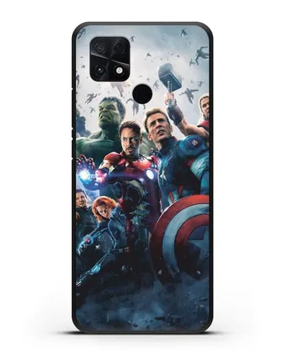 Чехол с иллюстрацией Мстители силиконовый для Xiaomi Poco C40