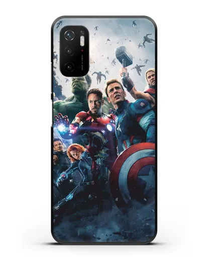 Чехол с иллюстрацией Мстители силиконовый для Xiaomi Poco M3 Pro