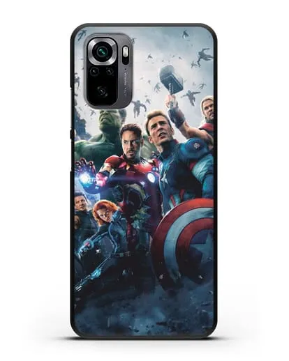 Чехол с иллюстрацией Мстители силиконовый для Xiaomi Poco M5s