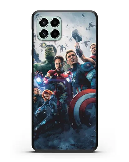 Чехол с иллюстрацией Мстители силиконовый для Samsung Galaxy M53 [SM-M536]