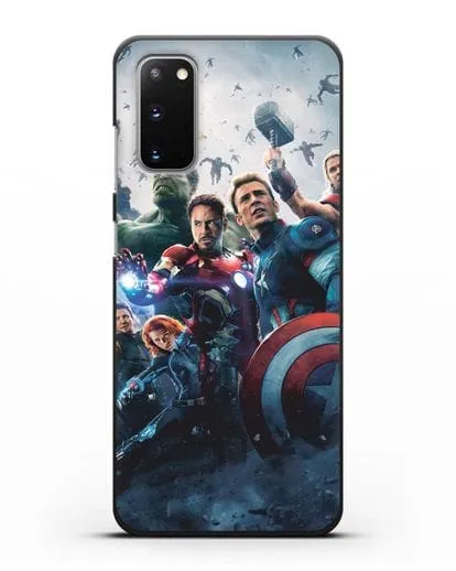 Чехол с иллюстрацией Мстители силиконовый для Samsung Galaxy S20 [SM-G980F]