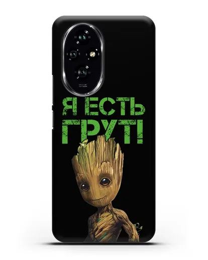 Чехол с иллюстрацией Грут силиконовый для Honor 200