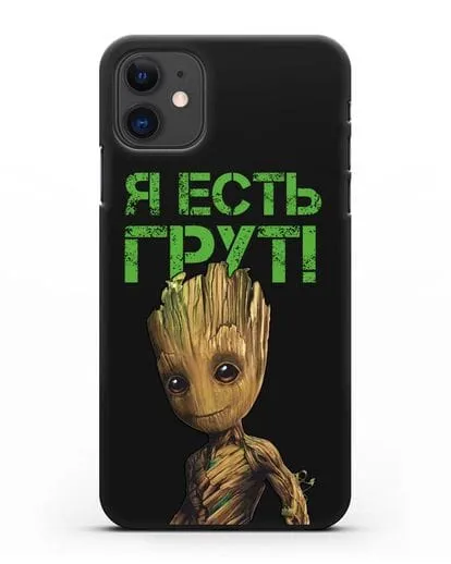 Чехол с иллюстрацией Грут силиконовый для iPhone 11
