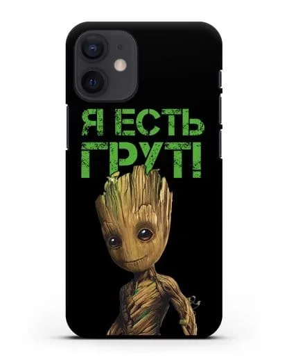 Чехол с иллюстрацией Грут силиконовый для iPhone 12 mini