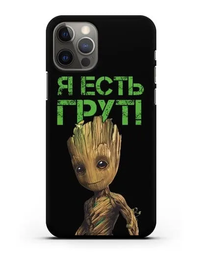 Чехол с иллюстрацией Грут силиконовый для iPhone 12 Pro