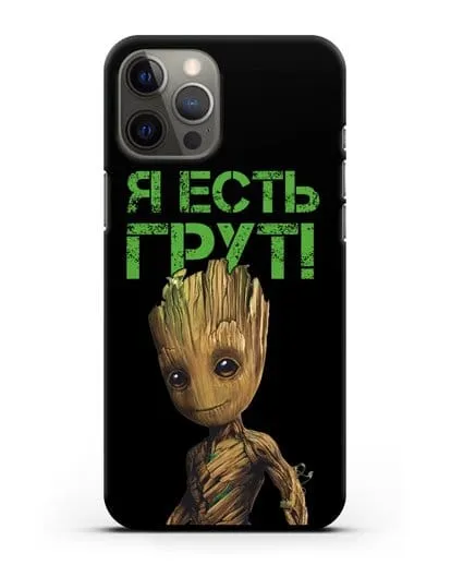Чехол с иллюстрацией Грут силиконовый для iPhone 12 Pro Max
