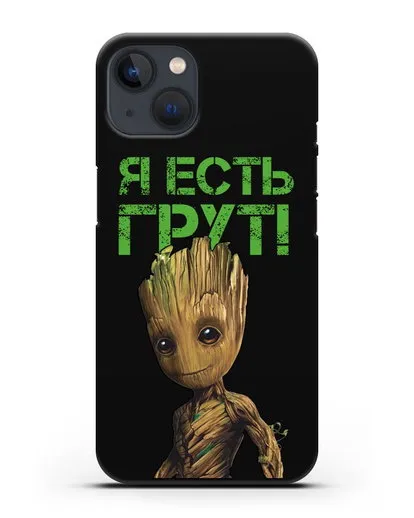 Чехол с иллюстрацией Грут силиконовый для iPhone 13