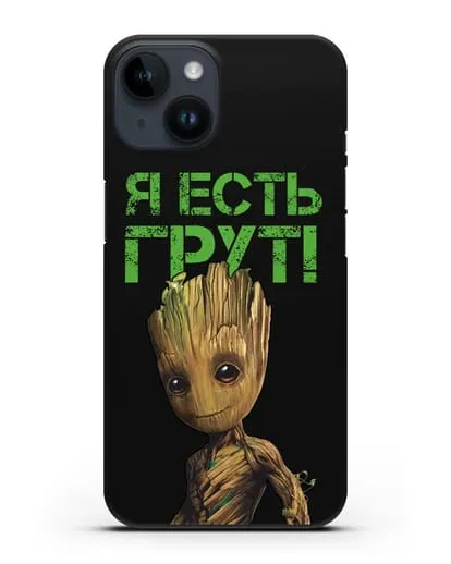 Чехол с иллюстрацией Грут силиконовый для iPhone 14