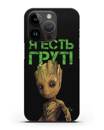 Чехол с иллюстрацией Грут силиконовый для iPhone 14 Pro