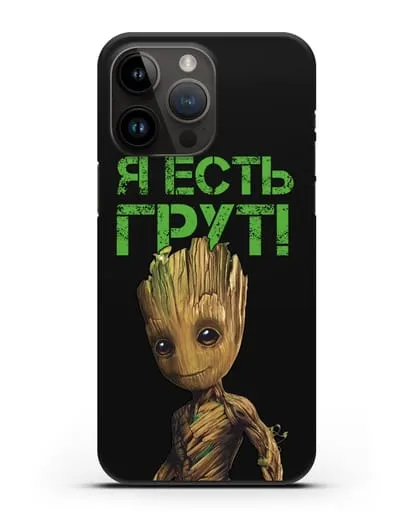 Чехол с иллюстрацией Грут силиконовый для iPhone 14 Pro Max