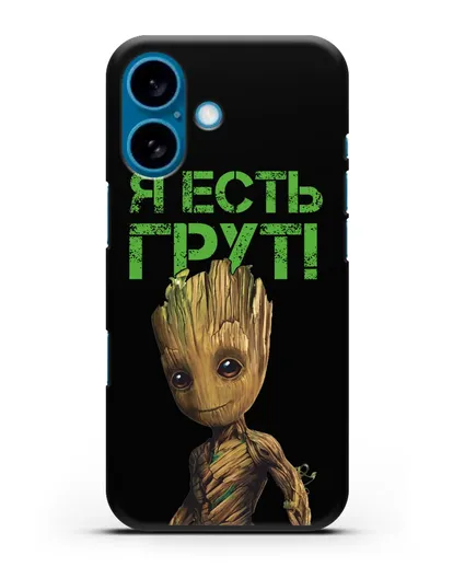 Чехол с иллюстрацией Грут силиконовый для iPhone 16