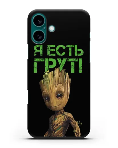 Чехол с иллюстрацией Грут силиконовый для iPhone 16 Plus