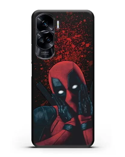 Чехол с иллюстрацией Дэдпул силиконовый для Honor 90 Lite