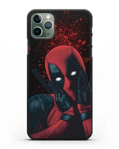Чехол с иллюстрацией Дэдпул силиконовый для iPhone 11 Pro Max