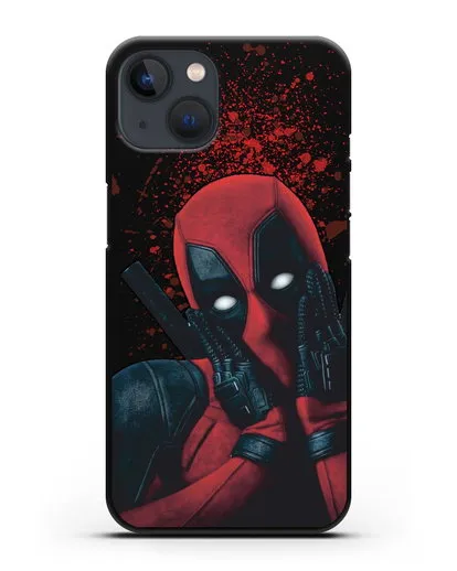 Чехол с иллюстрацией Дэдпул силиконовый для iPhone 13