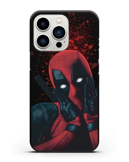 Чехол с иллюстрацией Дэдпул силиконовый для iPhone 13 Pro