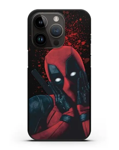 Чехол с иллюстрацией Дэдпул силиконовый для iPhone 14 Pro