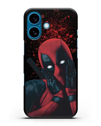Чехол с иллюстрацией Дэдпул силиконовый для iPhone 16