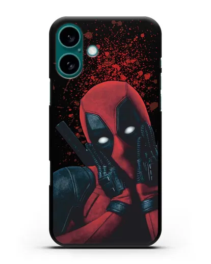 Чехол с иллюстрацией Дэдпул силиконовый для iPhone 16 Plus