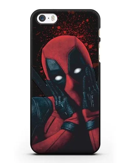 Чехол с иллюстрацией Дэдпул силиконовый для iPhone 5/5s/SE