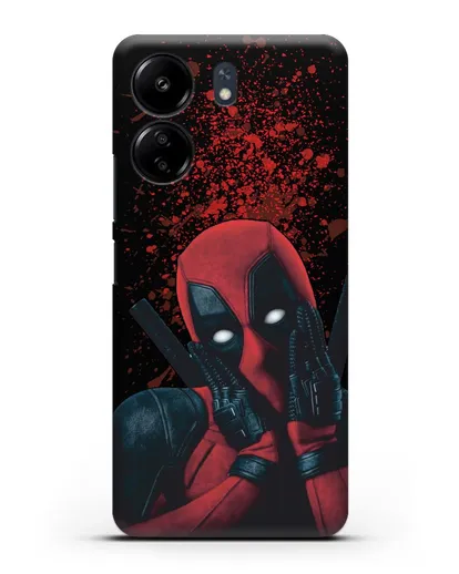 Чехол с иллюстрацией Дэдпул силиконовый для Xiaomi Poco C65