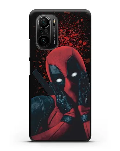Чехол с иллюстрацией Дэдпул силиконовый для Xiaomi Poco F3 Pro
