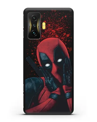 Чехол с иллюстрацией Дэдпул силиконовый для Xiaomi Poco F4 GT