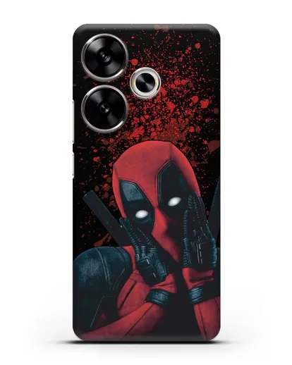 Чехол с иллюстрацией Дэдпул силиконовый для Xiaomi Poco F6