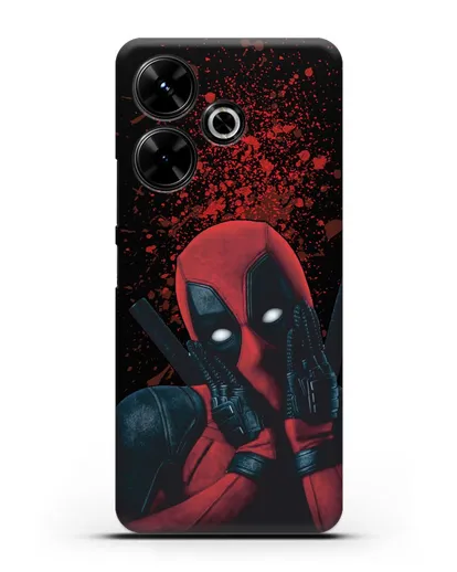 Чехол с иллюстрацией Дэдпул силиконовый для Xiaomi Poco M6