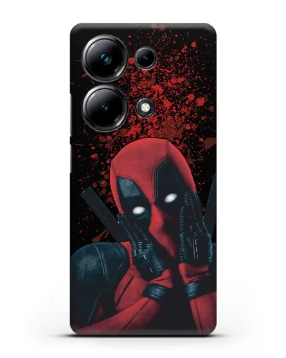 Чехол с иллюстрацией Дэдпул силиконовый для Xiaomi Poco M6 Pro