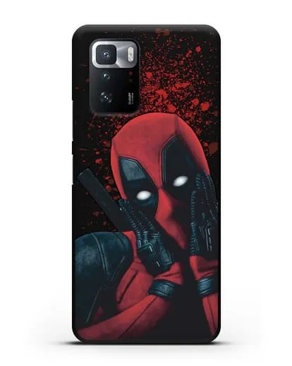 Чехол с иллюстрацией Дэдпул силиконовый для Xiaomi Poco X3 GT