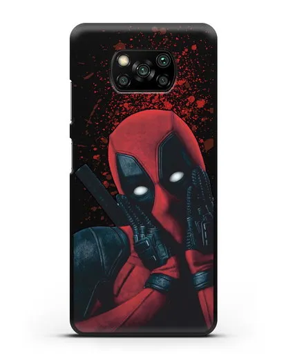 Чехол с иллюстрацией Дэдпул силиконовый для Xiaomi Poco X3 Pro