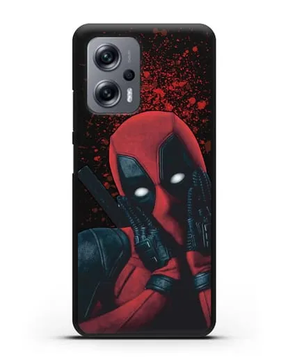 Чехол с иллюстрацией Дэдпул силиконовый для Xiaomi Poco X4 GT