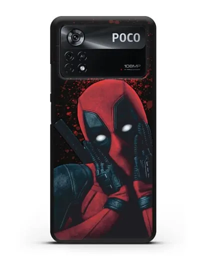 Чехол с иллюстрацией Дэдпул силиконовый для Xiaomi Poco X4 Pro