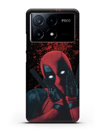 Чехол с иллюстрацией Дэдпул силиконовый для Xiaomi Poco X6 Pro