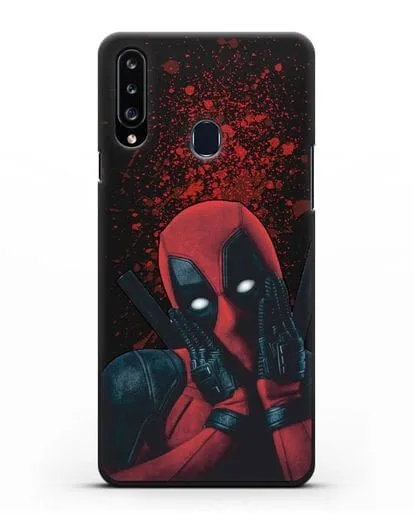 Чехол с иллюстрацией Дэдпул силиконовый для Samsung Galaxy A20s [SM-A207FN]