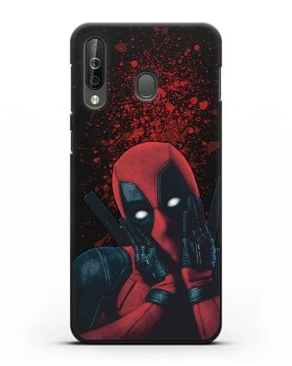 Чехол с иллюстрацией Дэдпул силиконовый для Samsung Galaxy A40s [SM-A507FN]