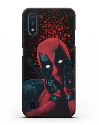 Чехол с иллюстрацией Дэдпул силиконовый для Samsung Galaxy M01 [SM-M015F]