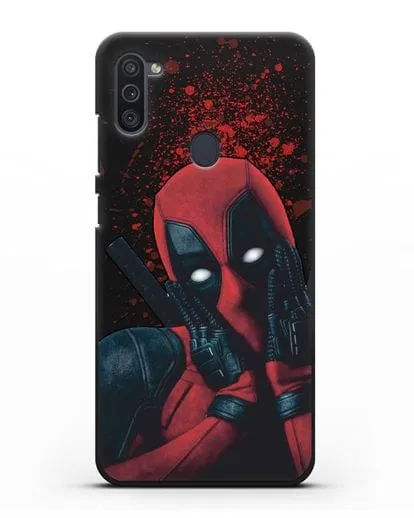 Чехол с иллюстрацией Дэдпул силиконовый для Samsung Galaxy M11 [SM-M115F]