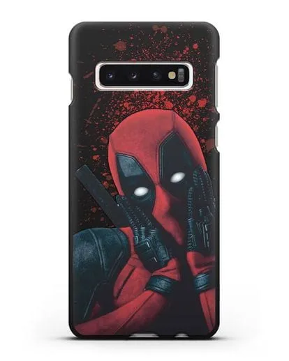 Чехол с иллюстрацией Дэдпул силиконовый для Samsung Galaxy S10 Plus [SM-G975F]
