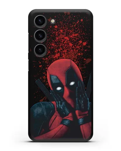 Чехол с иллюстрацией Дэдпул силиконовый для Samsung Galaxy S23 [SM-S911]