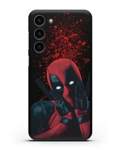 Чехол с иллюстрацией Дэдпул силиконовый для Samsung Galaxy S23 Plus [SM-S916]