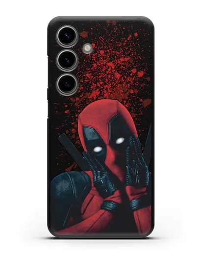 Чехол с иллюстрацией Дэдпул силиконовый для Samsung Galaxy S24