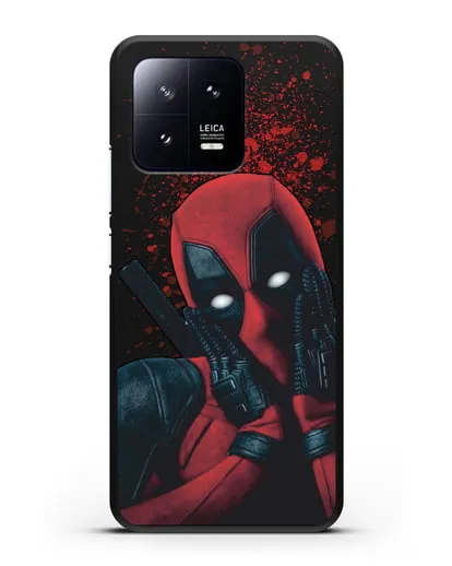 Чехол с иллюстрацией Дэдпул силиконовый для Xiaomi 13 Pro