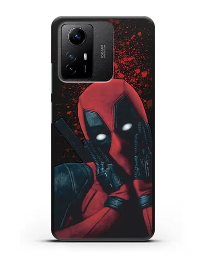 Чехол с иллюстрацией Дэдпул силиконовый для Xiaomi Redmi Note 12S