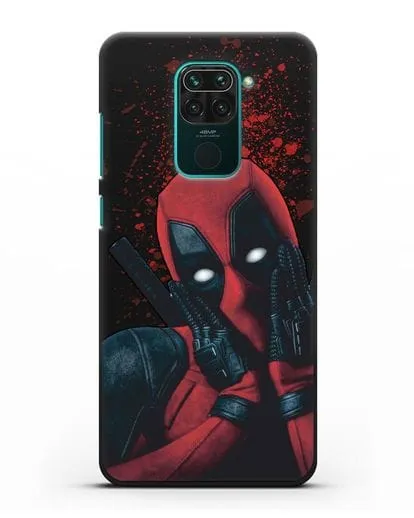 Чехол с иллюстрацией Дэдпул силиконовый для Xiaomi Redmi Note 9