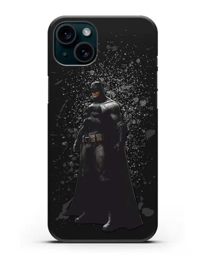 Чехол с иллюстрацией Бэтмен силиконовый для iPhone 15 Plus